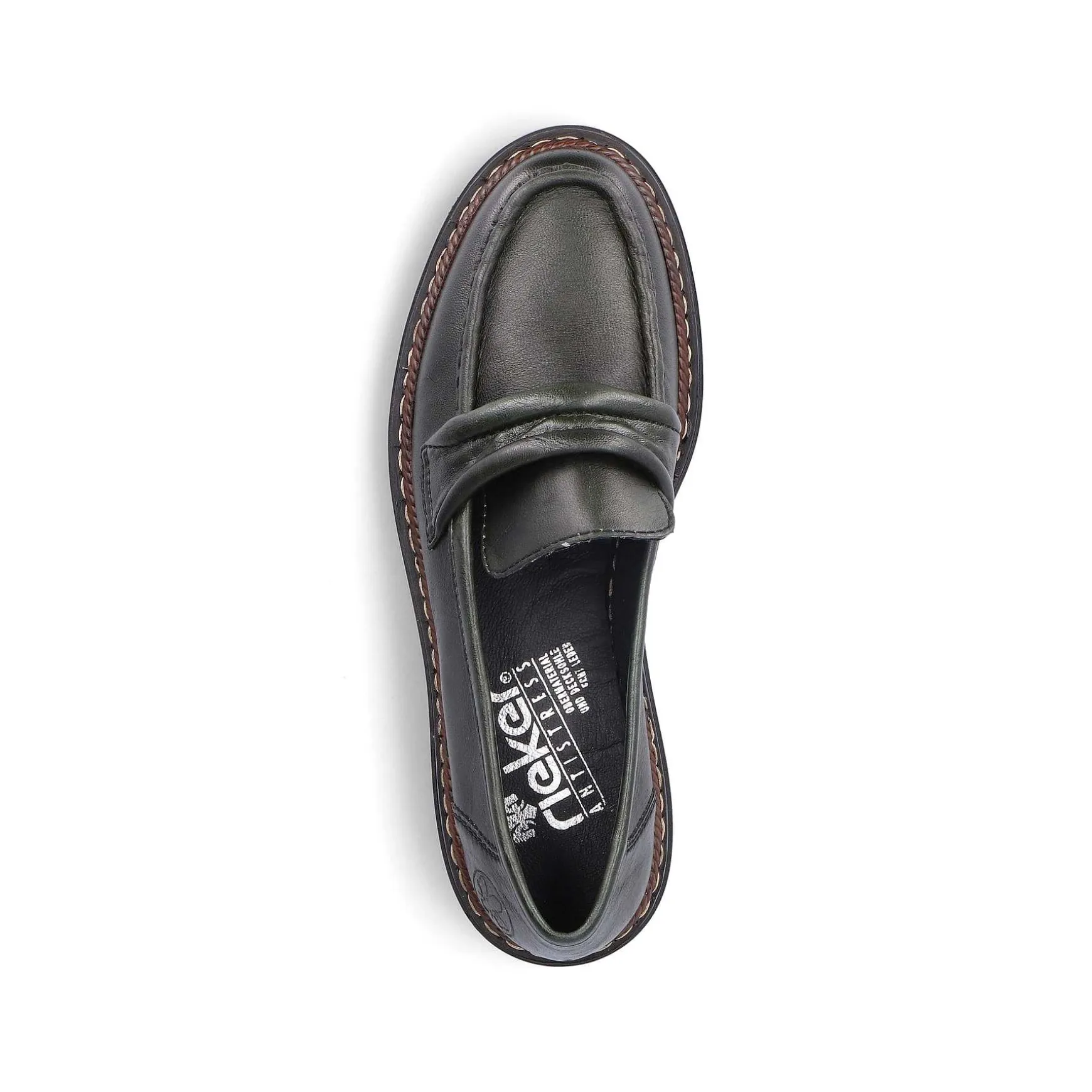 Rieker Women'S Loafers Army Green