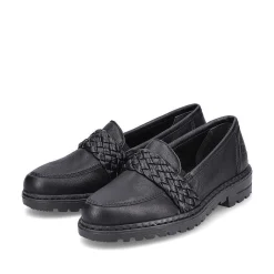 Rieker Women'S Loafers Graphite Black