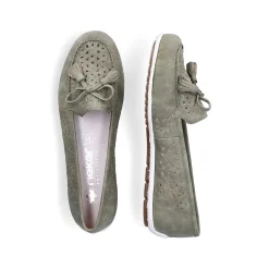 Rieker Women'S Loafers Green Grey