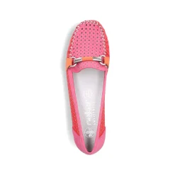 Rieker Women'S Loafers Raspberry Red