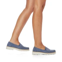 Rieker Women'S Loafers Royal Blue