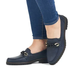 Rieker Women'S Loafers Royal Blue