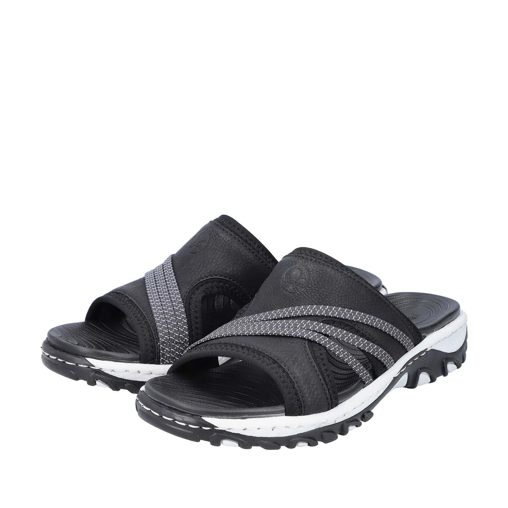 Rieker Women'S Mules Asphalt Black