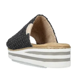 Rieker Women'S Mules Asphalt Black