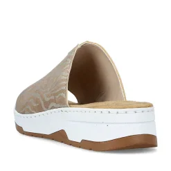 Rieker Women'S Mules Brown Beige