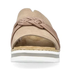 Rieker Women'S Mules Brown Beige
