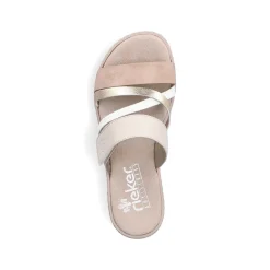 Rieker Women'S Mules Champagne Soft Pink