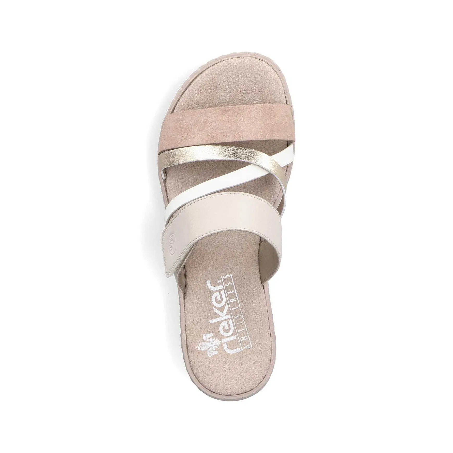 Rieker Women'S Mules Champagne Soft Pink