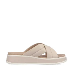 Rieker Women'S Mules Cream Beige