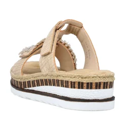 Rieker Women'S Mules Cream Beige