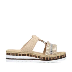 Rieker Women'S Mules Cream Beige