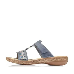 Rieker Women'S Mules Denim Blue