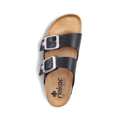 Rieker Women'S Mules Glossy Black