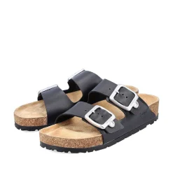 Rieker Women'S Mules Glossy Black