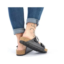 Rieker Women'S Mules Glossy Black