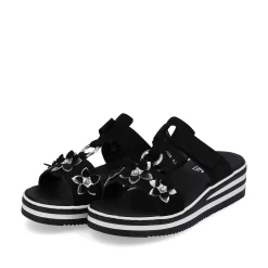 Rieker Women'S Mules Graphite Black