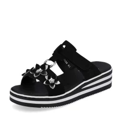 Rieker Women'S Mules Graphite Black