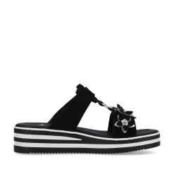 Rieker Women'S Mules Graphite Black