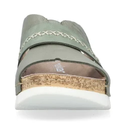 Rieker Women'S Mules Green Gray