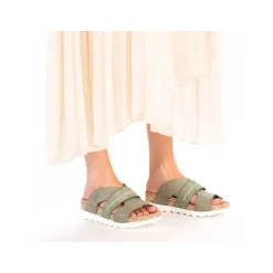 Rieker Women'S Mules Green Gray