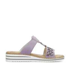 Rieker Women'S Mules In Lilac Colors
