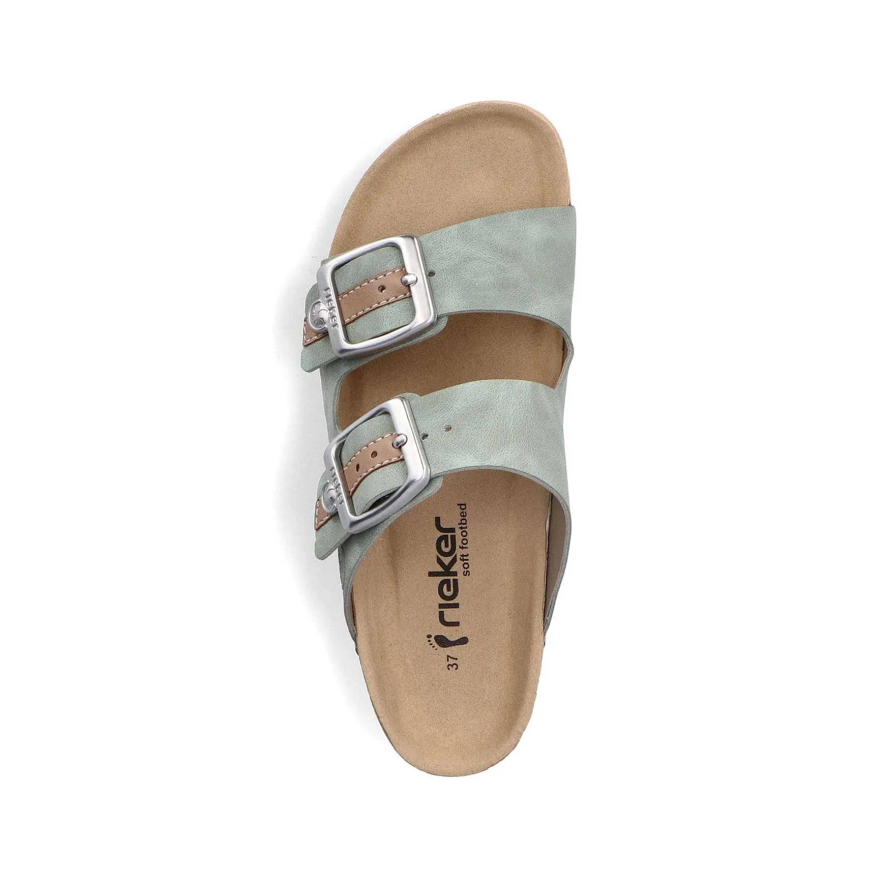 Rieker Women'S Mules Khaki Green