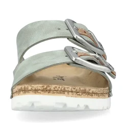 Rieker Women'S Mules Khaki Green