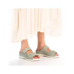 Rieker Women'S Mules Light Green