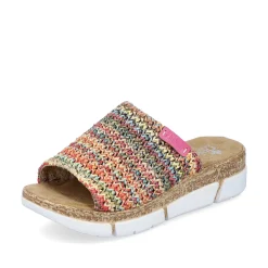 Rieker Women'S Mules Multi-Light Brown