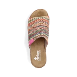 Rieker Women'S Mules Multi-Light Brown