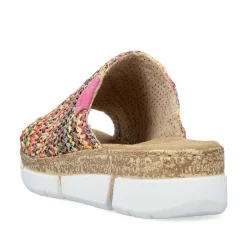 Rieker Women'S Mules Multi-Light Brown