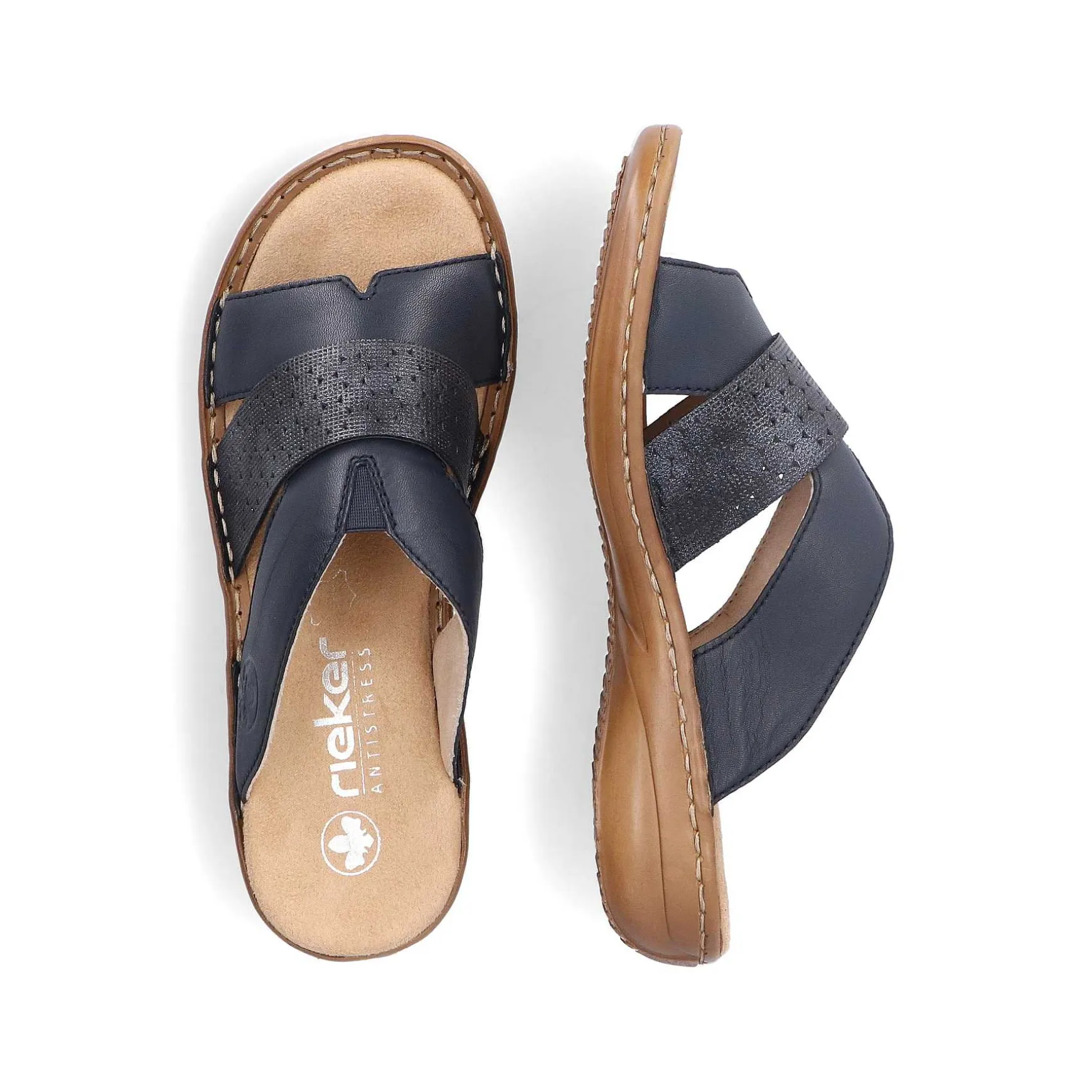 Rieker Women'S Mules Navy Blue