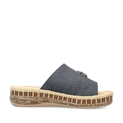 Rieker Women'S Mules Navy Blue