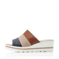 Rieker Women'S Mules Nut Brown-Black
