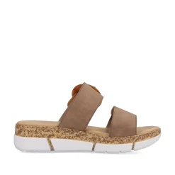 Rieker Women'S Mules Sand Beige