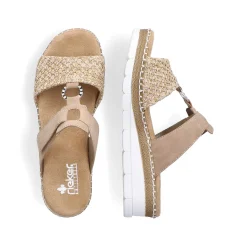 Rieker Women'S Mules Sand Beige