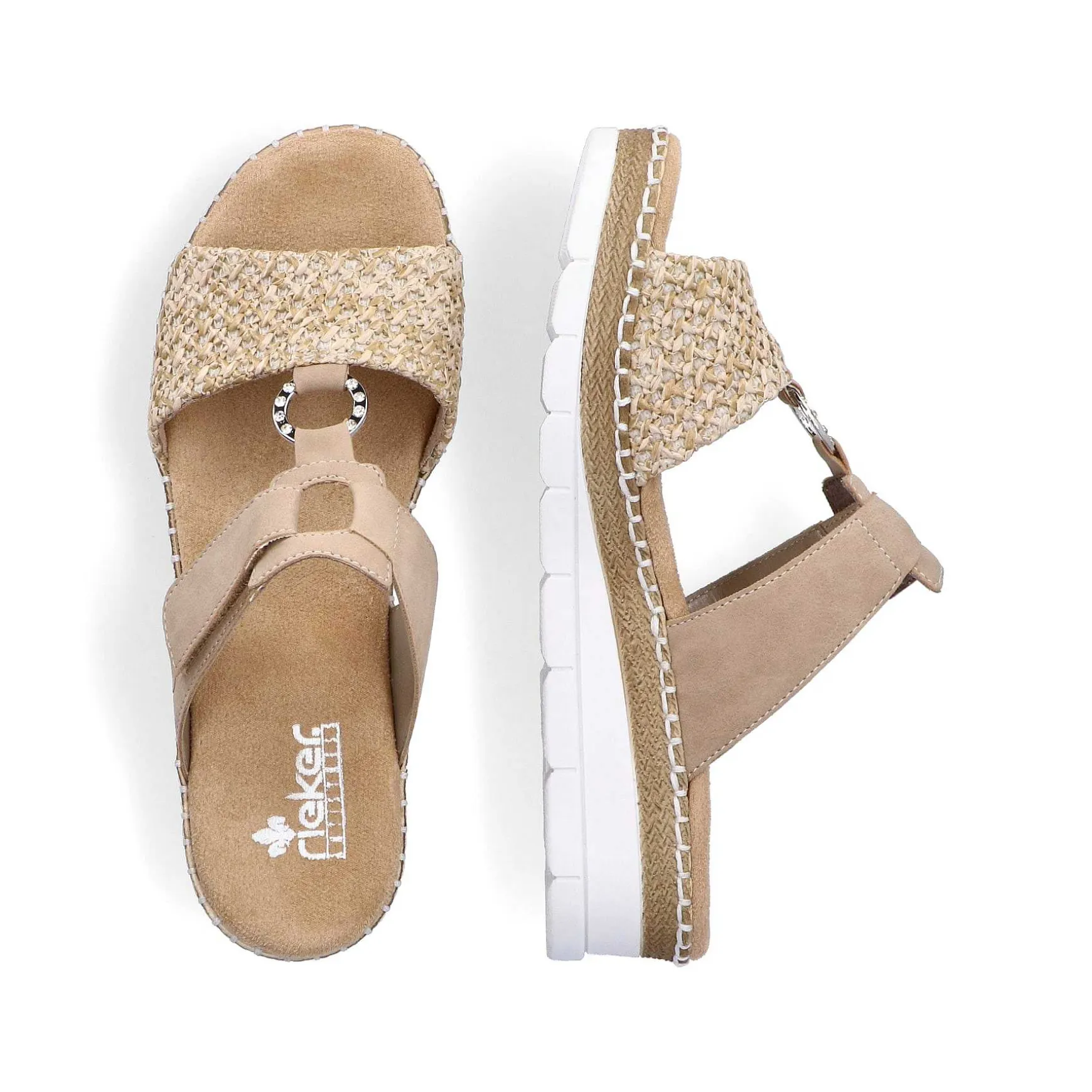 Rieker Women'S Mules Sand Beige