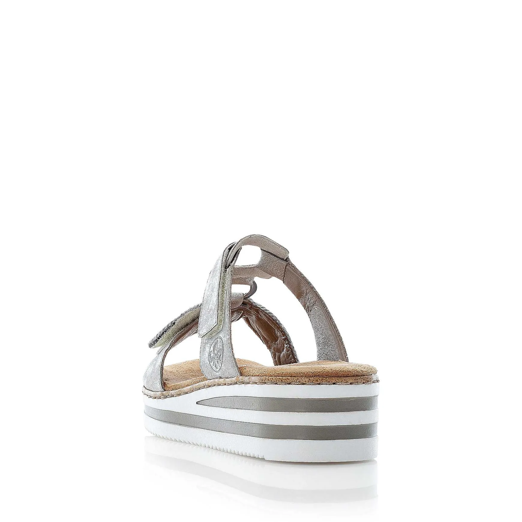 Rieker Women'S Mules Silver Gray