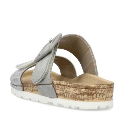 Rieker Women'S Mules Silver Gray
