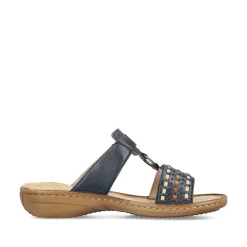 Rieker Women'S Mules Steel Blue