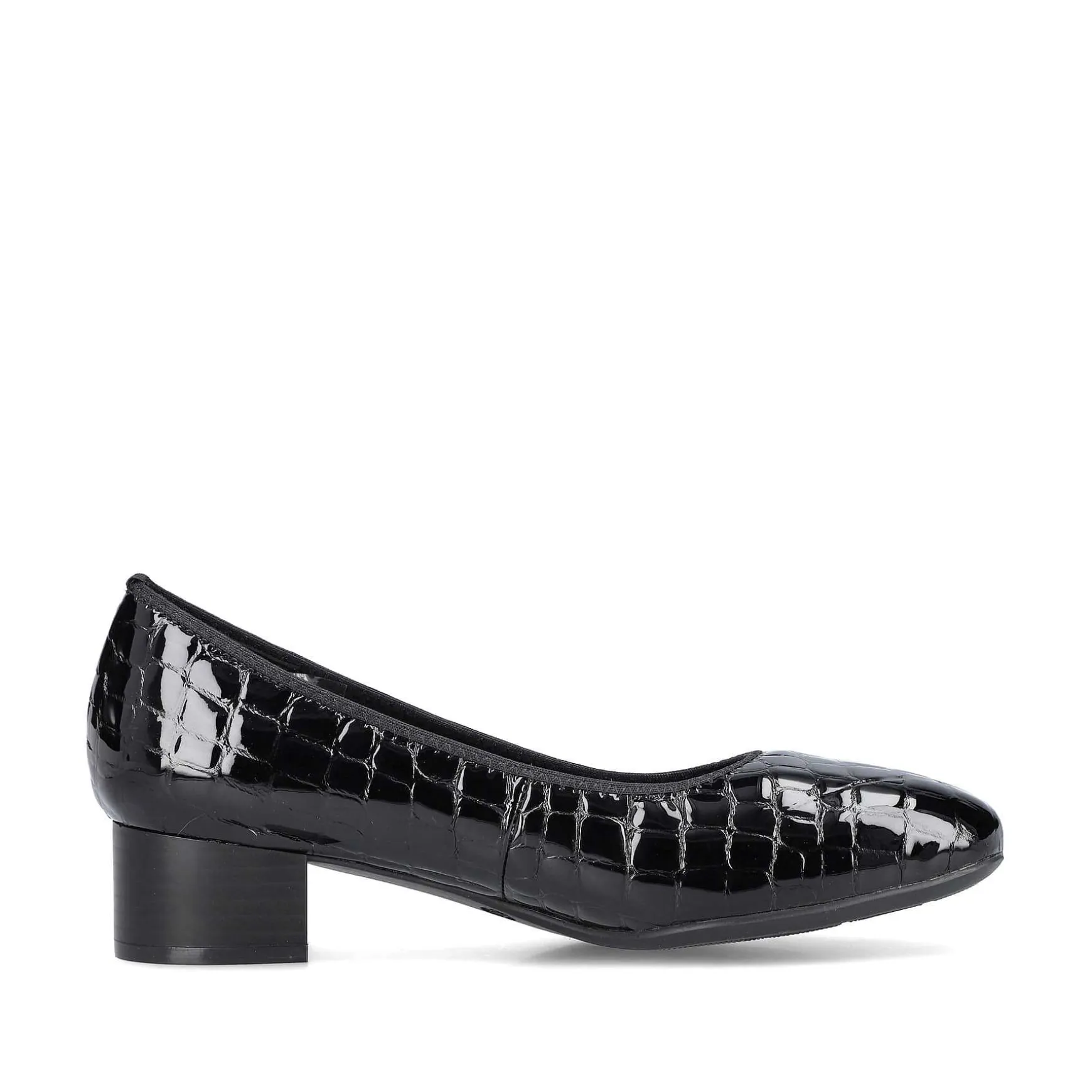 Rieker Women'S Pumps Glossy Black