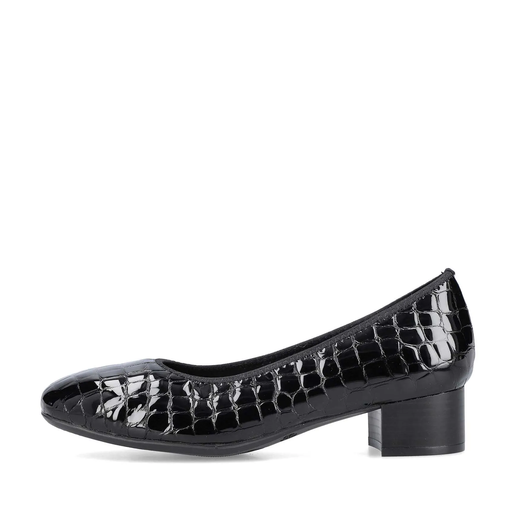 Rieker Women'S Pumps Glossy Black
