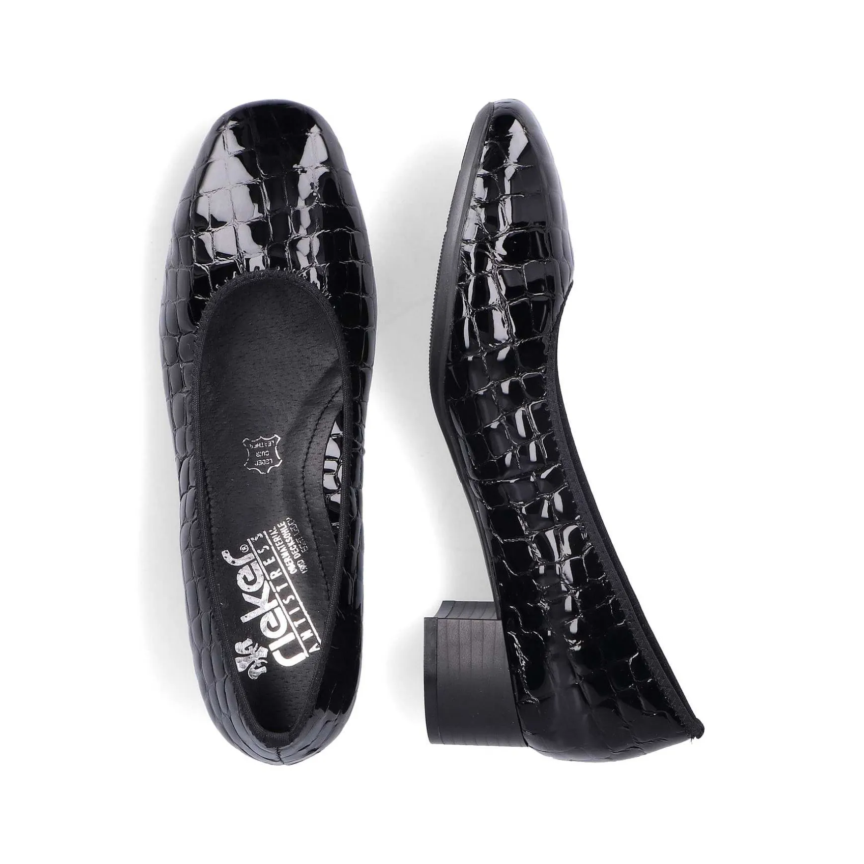 Rieker Women'S Pumps Glossy Black