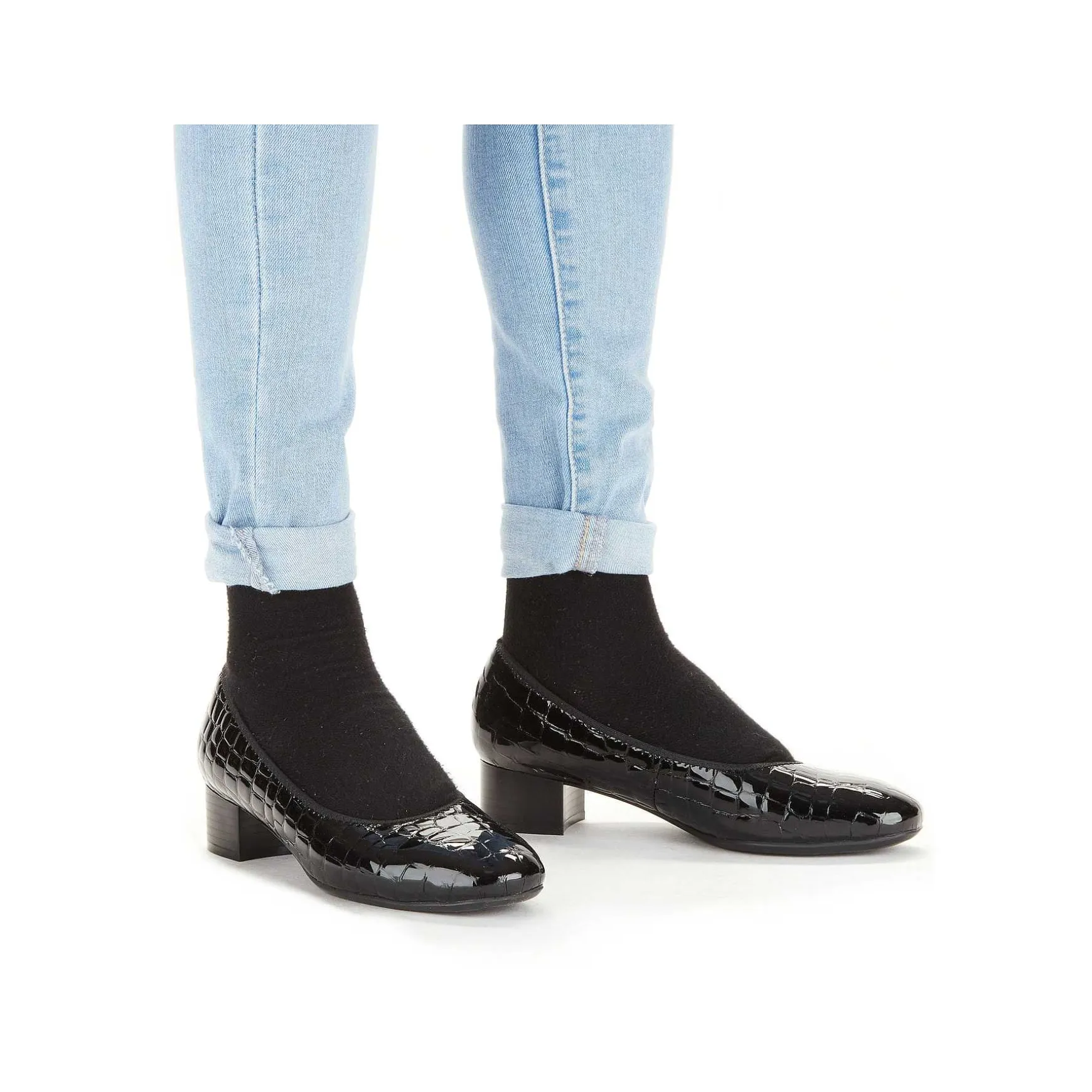 Rieker Women'S Pumps Glossy Black