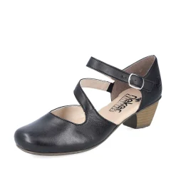 Rieker Women'S Pumps Glossy Black