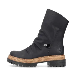 Rieker Women'S Short Boots Asphalt Black