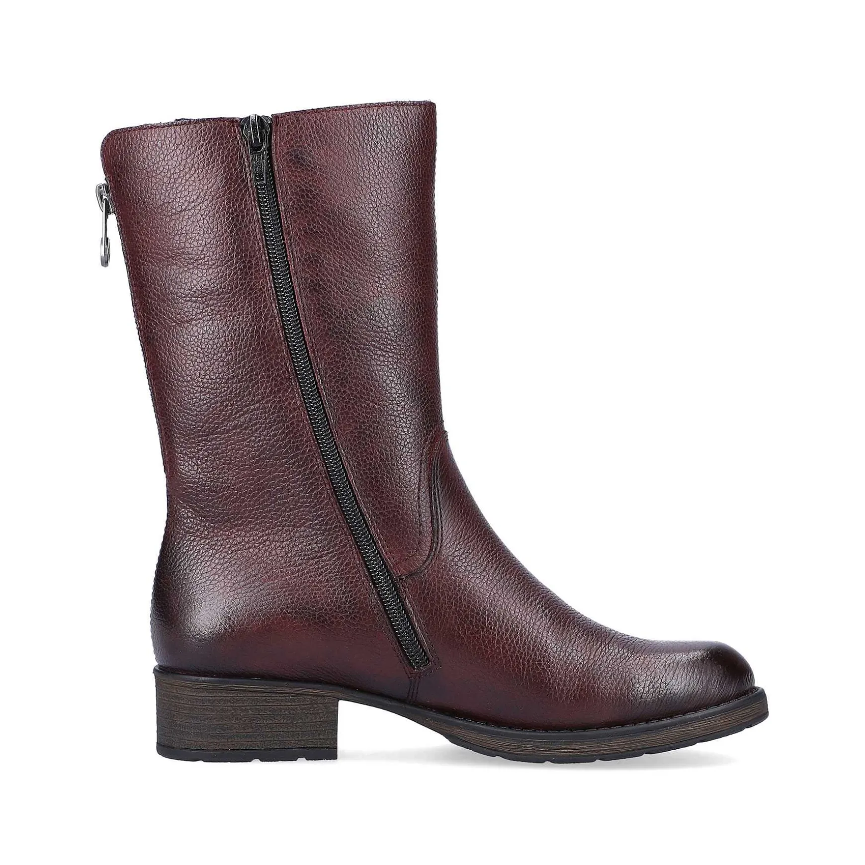 Rieker Women'S Short Boots Burgundy Red