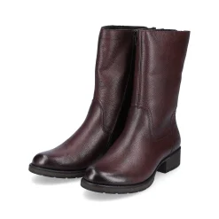 Rieker Women'S Short Boots Burgundy Red