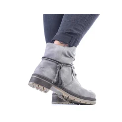 Rieker Women'S Short Boots Silver Gray