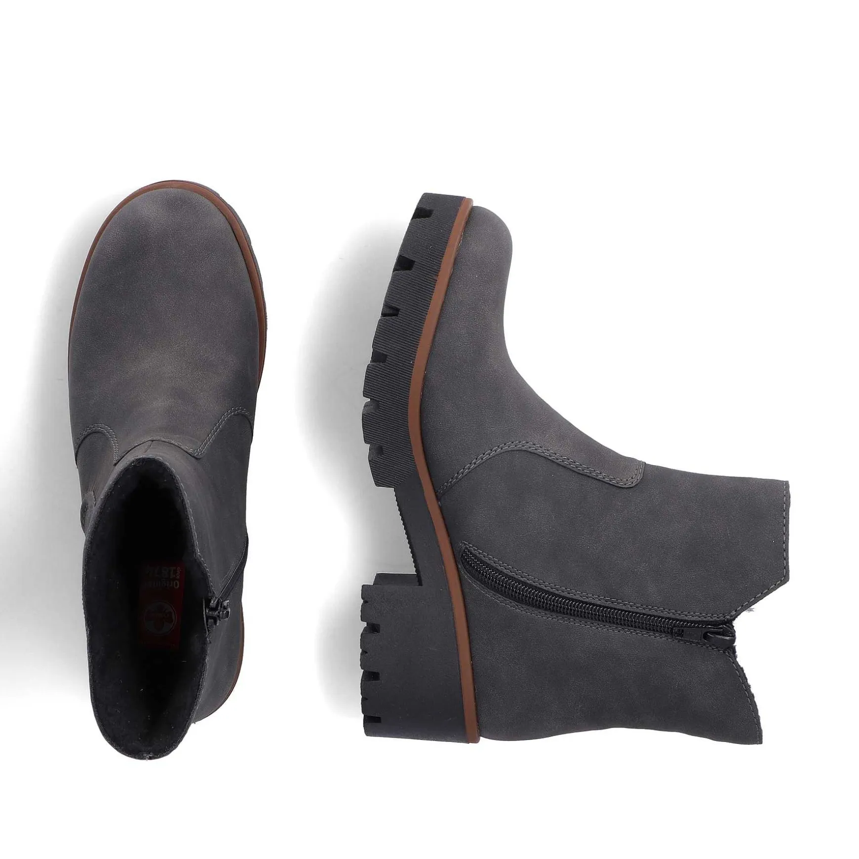 Rieker Women'S Short Boots Brown Gray